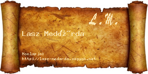 Lasz Medárda névjegykártya